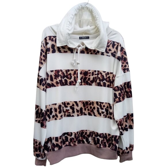 Sheilay animal print hoodie sz L - Picture 4 of 10